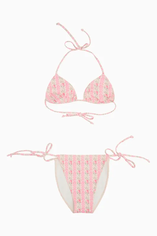 Tween Dannie Heirloom Print Bikini made by LoveShackFancy