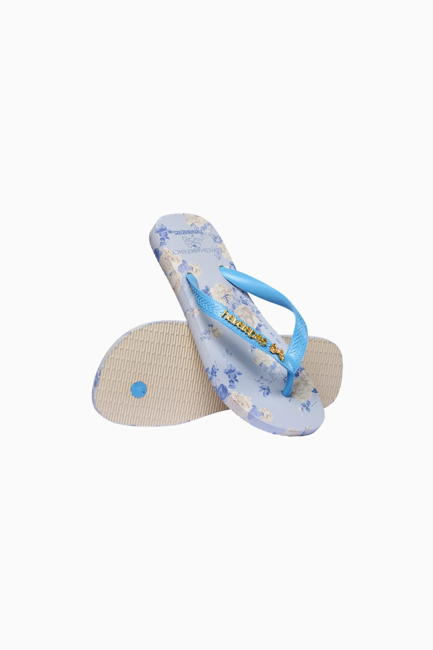 LoveShackFancy x havaianas Girls Whisper Blue Flip Flops sold by LoveShackFancy product image thumbnail 4
