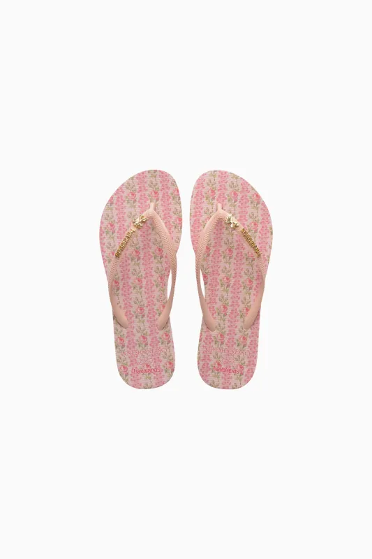 LoveShackFancy x havaianas Girls Strawberry Macaroon Flip Flops made by LoveShackFancy