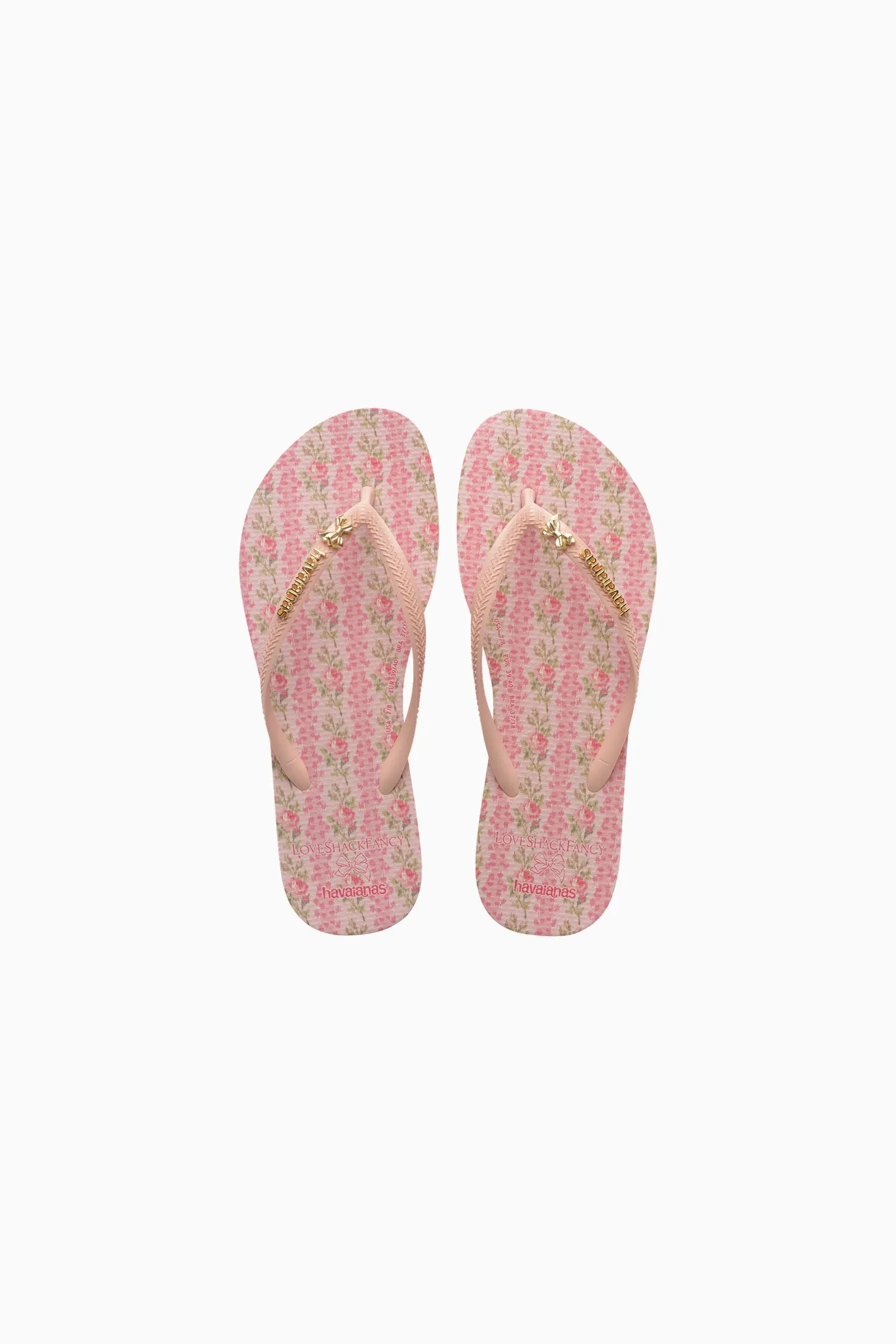 LoveShackFancy x havaianas Girls Strawberry Macaroon Flip Flops sold by LoveShackFancy