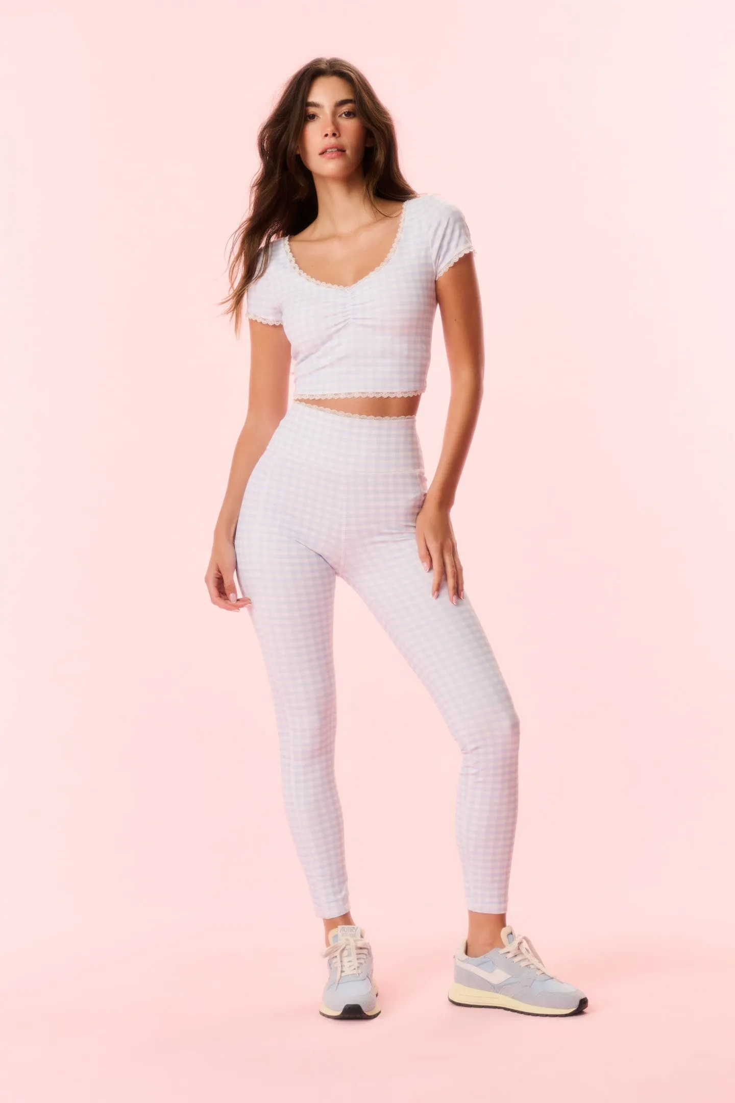 Highland Gingham Print Leggings sold by LoveShackFancy product image thumbnail 2