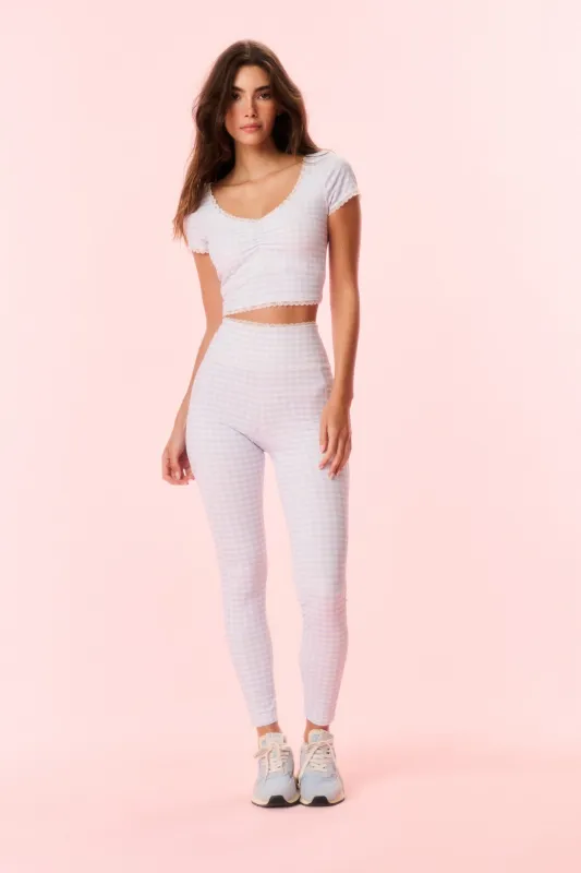 Highland Gingham Print Leggings sold by LoveShackFancy