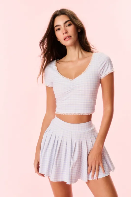 Kudura Gingham Print Active Top sold by LoveShackFancy