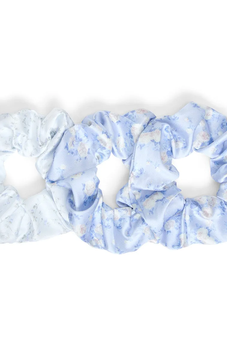 LoveShackFancy x Goody Blue Large Satin Scrunchie Set sold by LoveShackFancy product image thumbnail 2