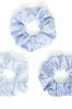 LoveShackFancy x Goody Blue Large Satin Scrunchie Set sold by LoveShackFancy