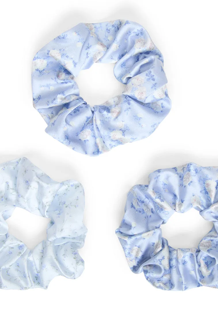LoveShackFancy x Goody Blue Large Satin Scrunchie Set sold by LoveShackFancy product image thumbnail 3