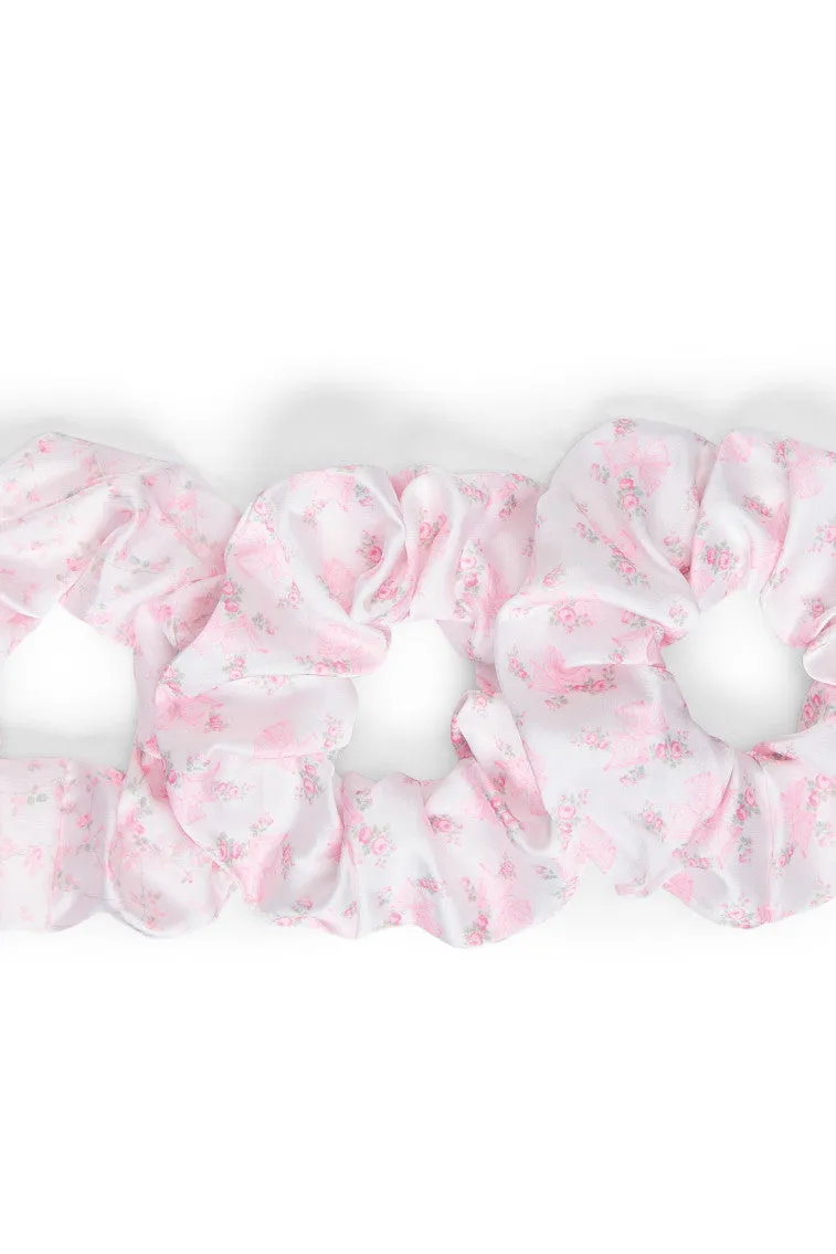 LoveShackFancy x Goody Pink Large Satin Scrunchie Set sold by LoveShackFancy product image thumbnail 3