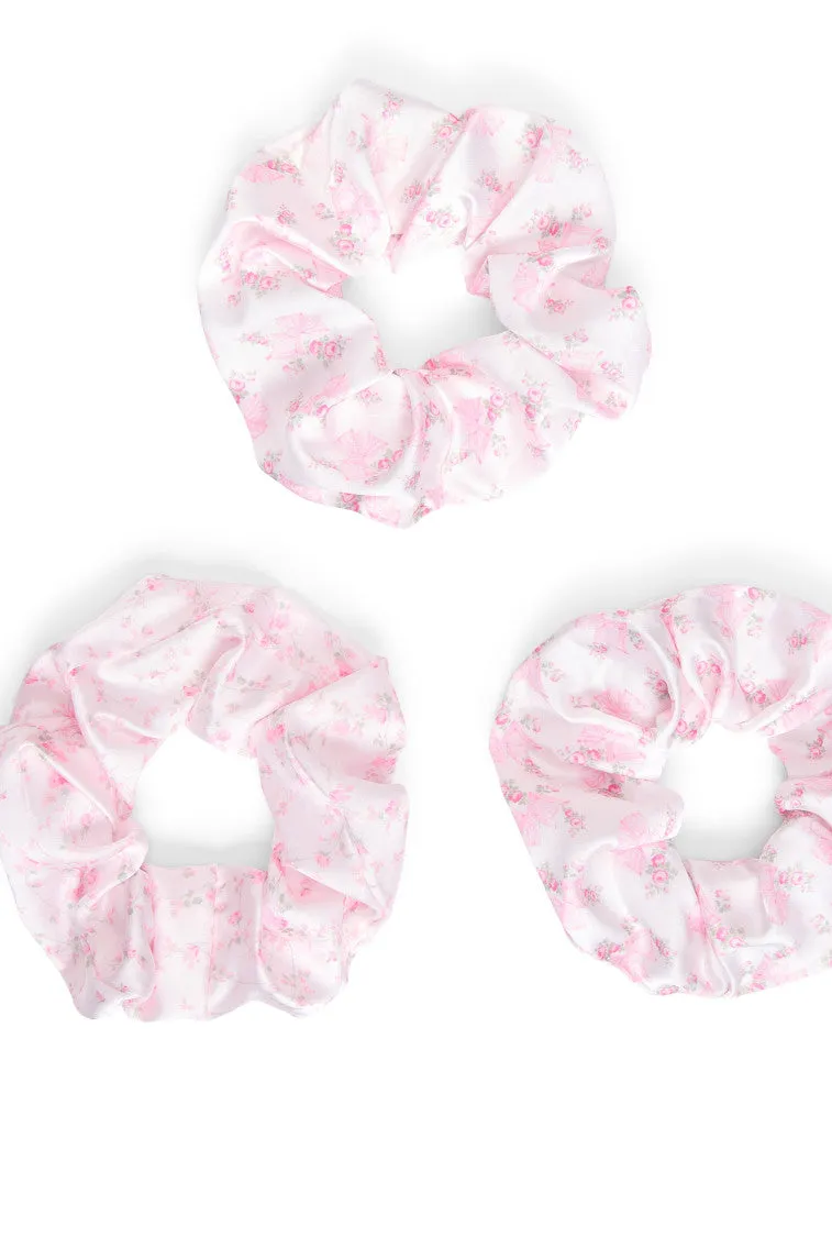 LoveShackFancy x Goody Pink Large Satin Scrunchie Set sold by LoveShackFancy product image thumbnail 2