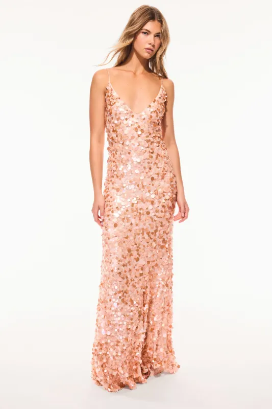 Emmalisa Sequin Gown sold by LoveShackFancy