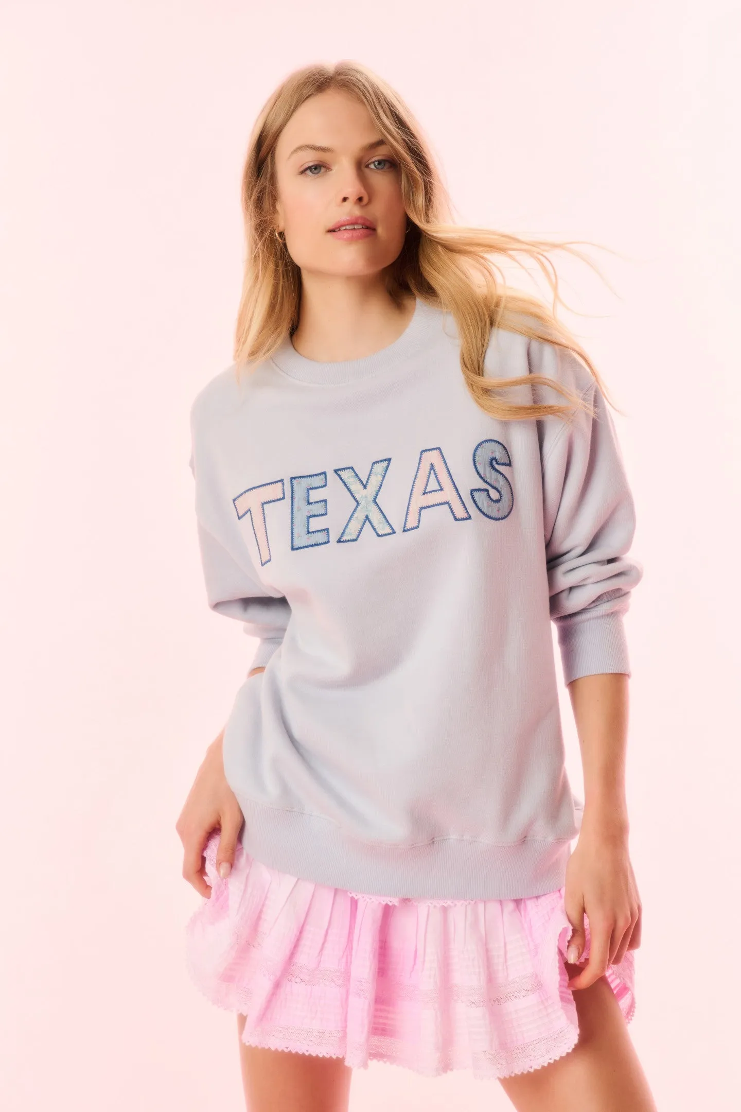 Palo City Pullover - MOONSTONE TEXAS sold by LoveShackFancy