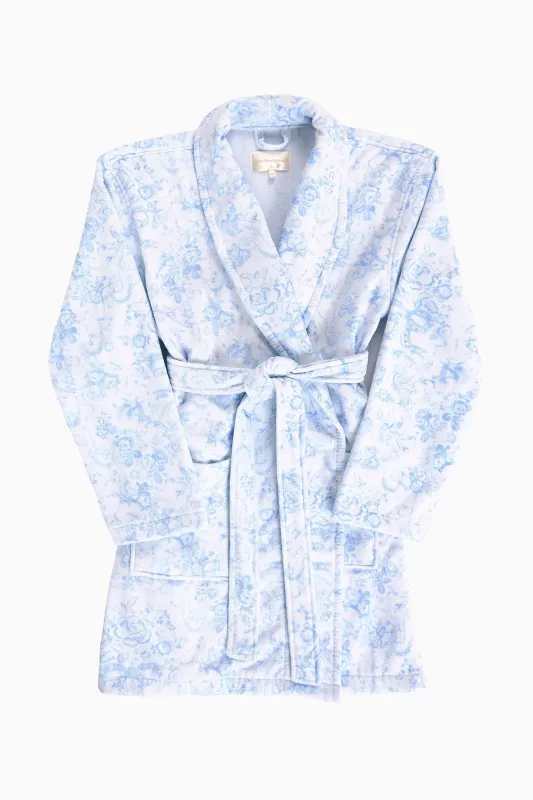 Indie Cotton Bath Robe - NANTUCKET BLUE sold by LoveShackFancy
