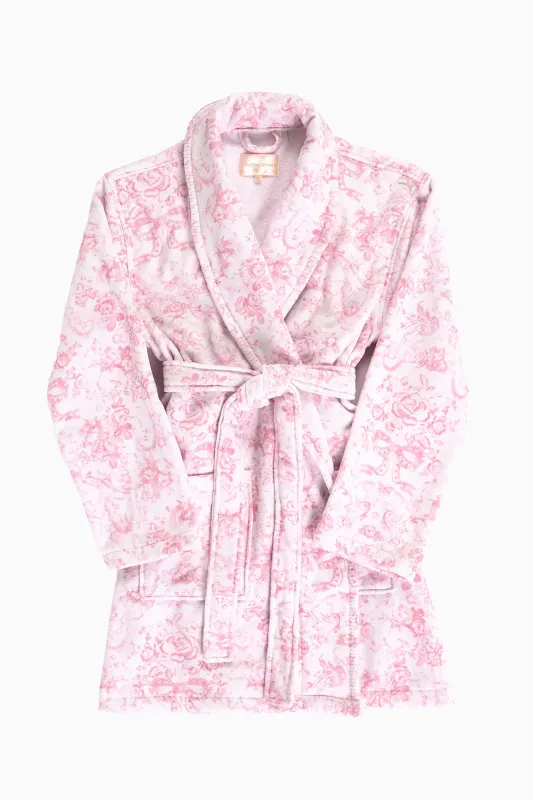 Indie Cotton Bath Robe - CUPIDS PINK sold by LoveShackFancy