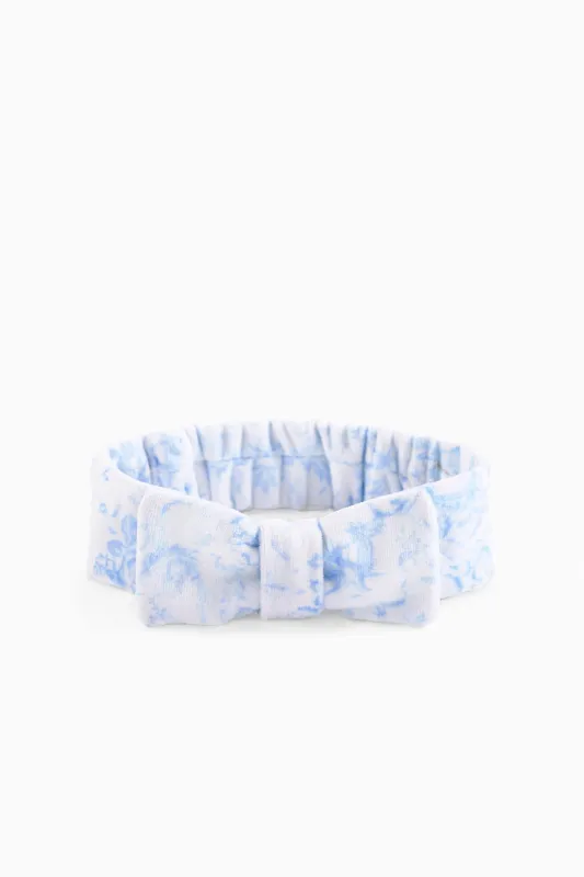 Bow Face Wash Beauty Headband - NANTUCKET BLUE sold by LoveShackFancy
