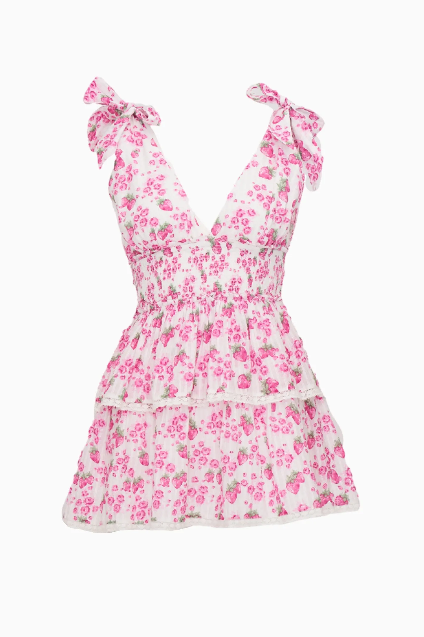 Soira Summer Heirloom Print Mini Dress sold by LoveShackFancy product image thumbnail 5