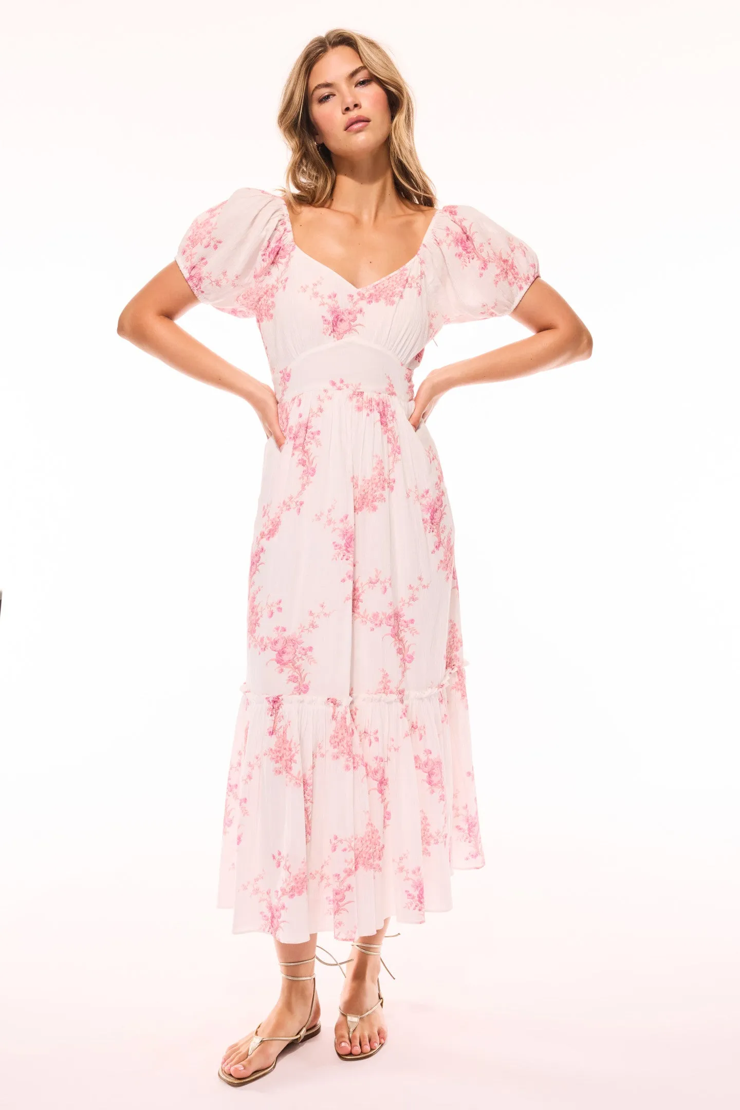 Angie Upcycled Cotton Midi Dress sold by LoveShackFancy product image thumbnail 3