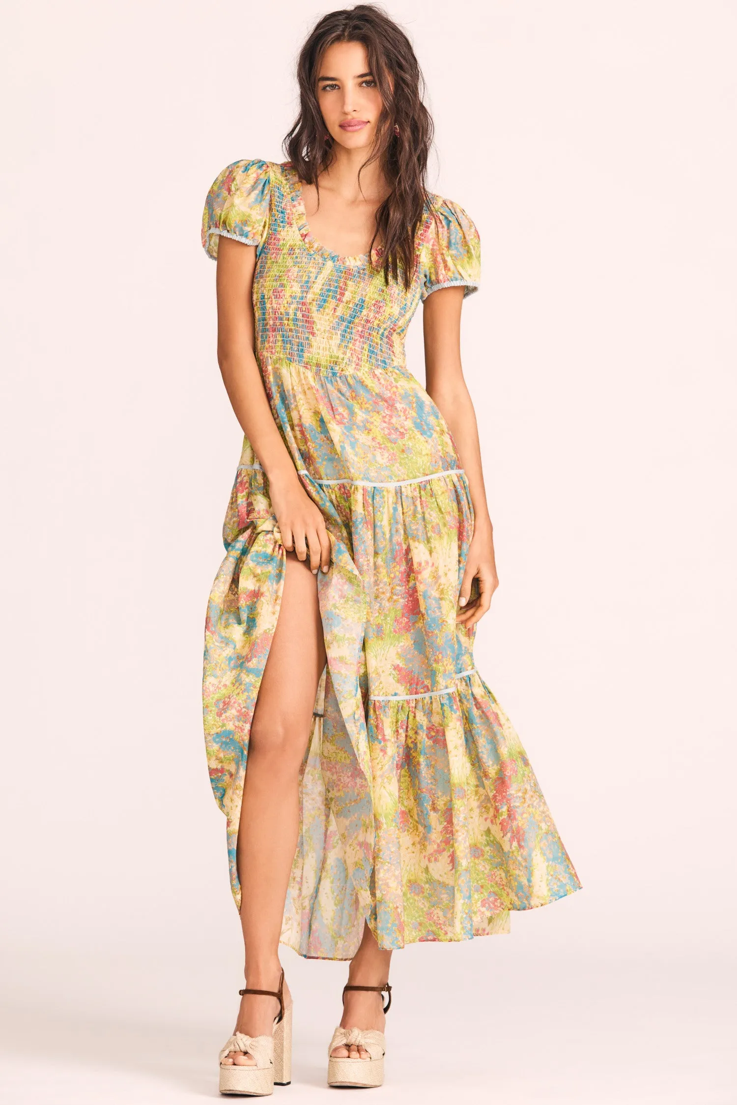 Elisabelle Midi Floral Dress sold by LoveShackFancy product image thumbnail 2