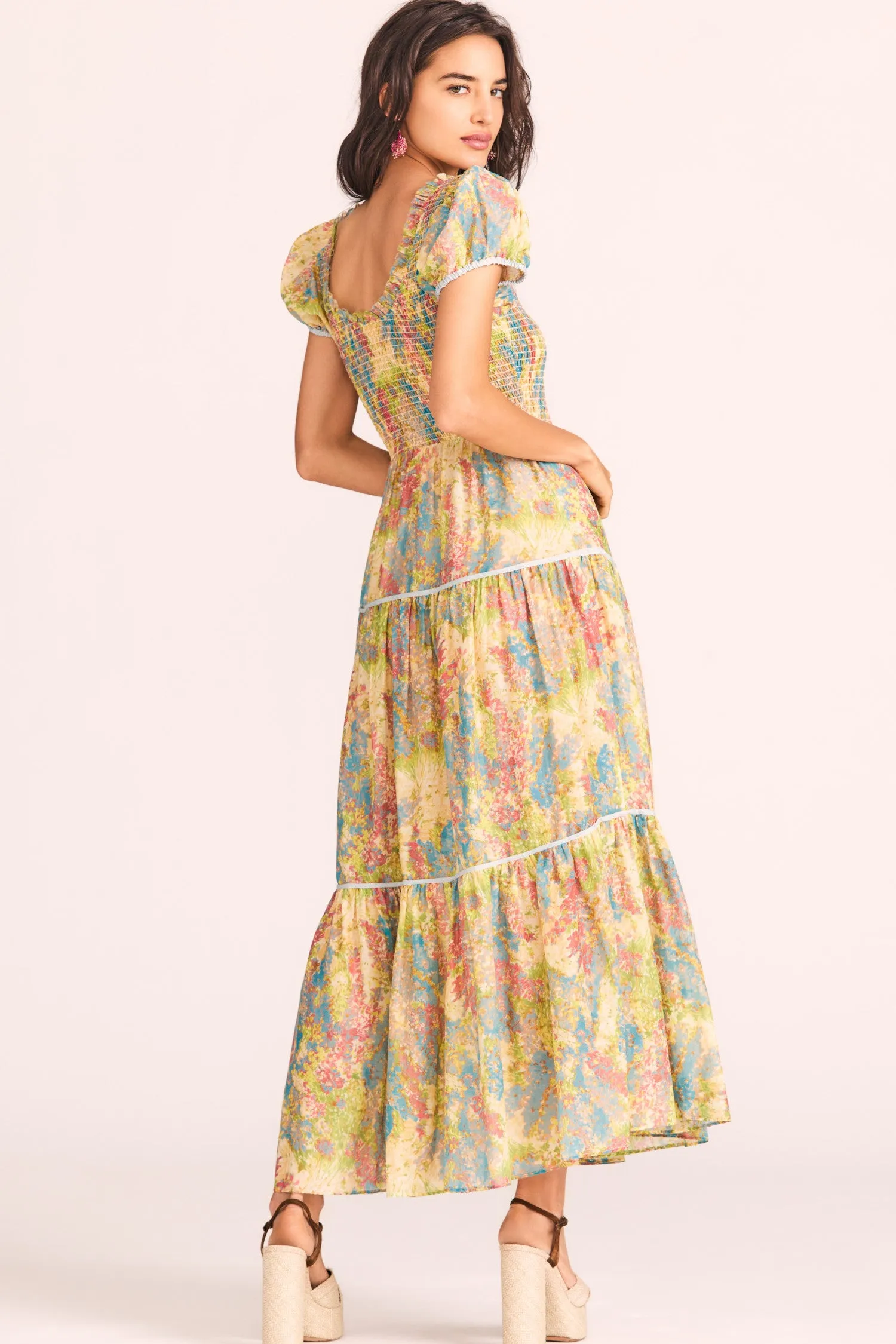 Elisabelle Midi Floral Dress sold by LoveShackFancy product image thumbnail 4