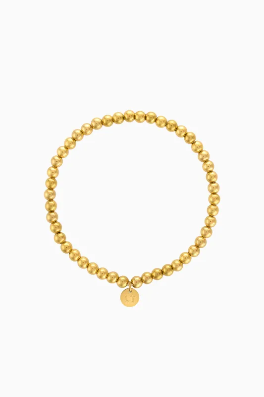 Logan Tay Gold Ball Bracelet sold by LoveShackFancy