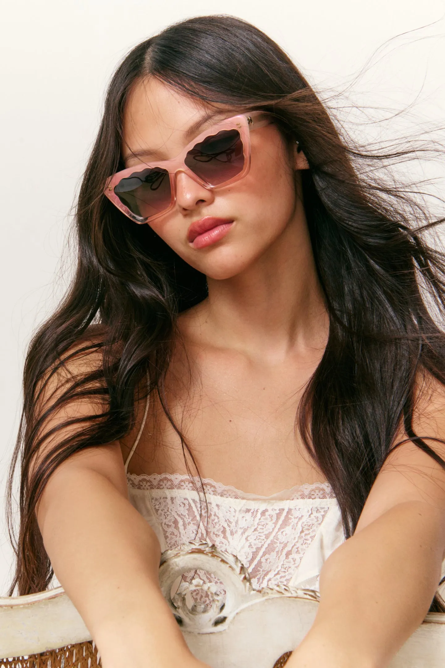 LoveShackFancy x KREWE Brigitte Sunglasses sold by LoveShackFancy product image thumbnail 2