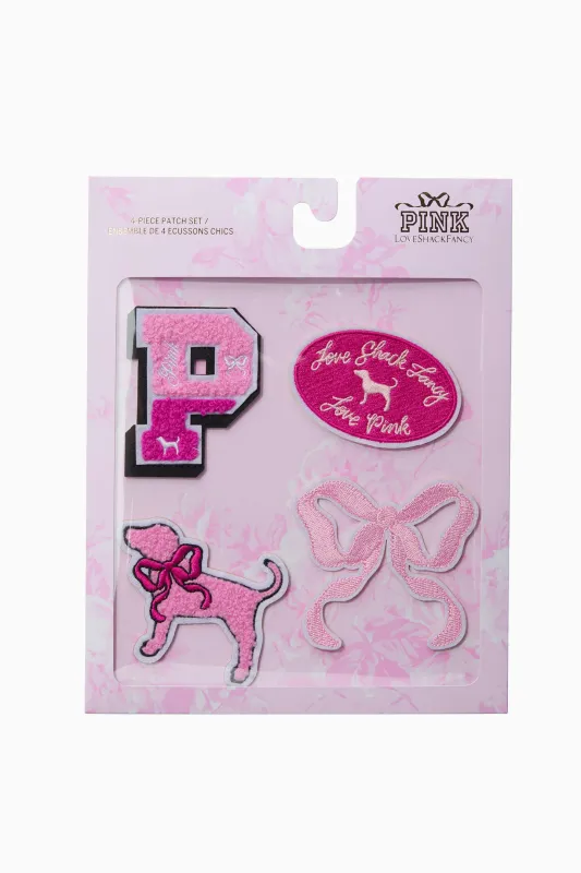 PINK x LoveShackFancy 4-Piece Patch Set sold by LoveShackFancy