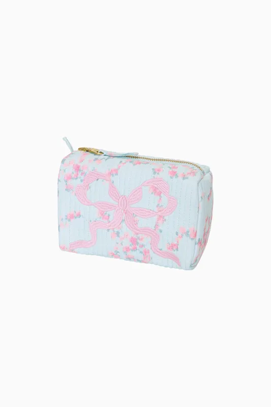 Mini Octavia Luna Rosa Fleur Pouch - SPRUCE MINT sold by LoveShackFancy