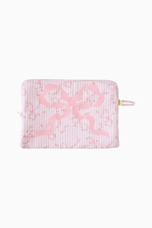 Quilted Bow Laptop Case sold by LoveShackFancy