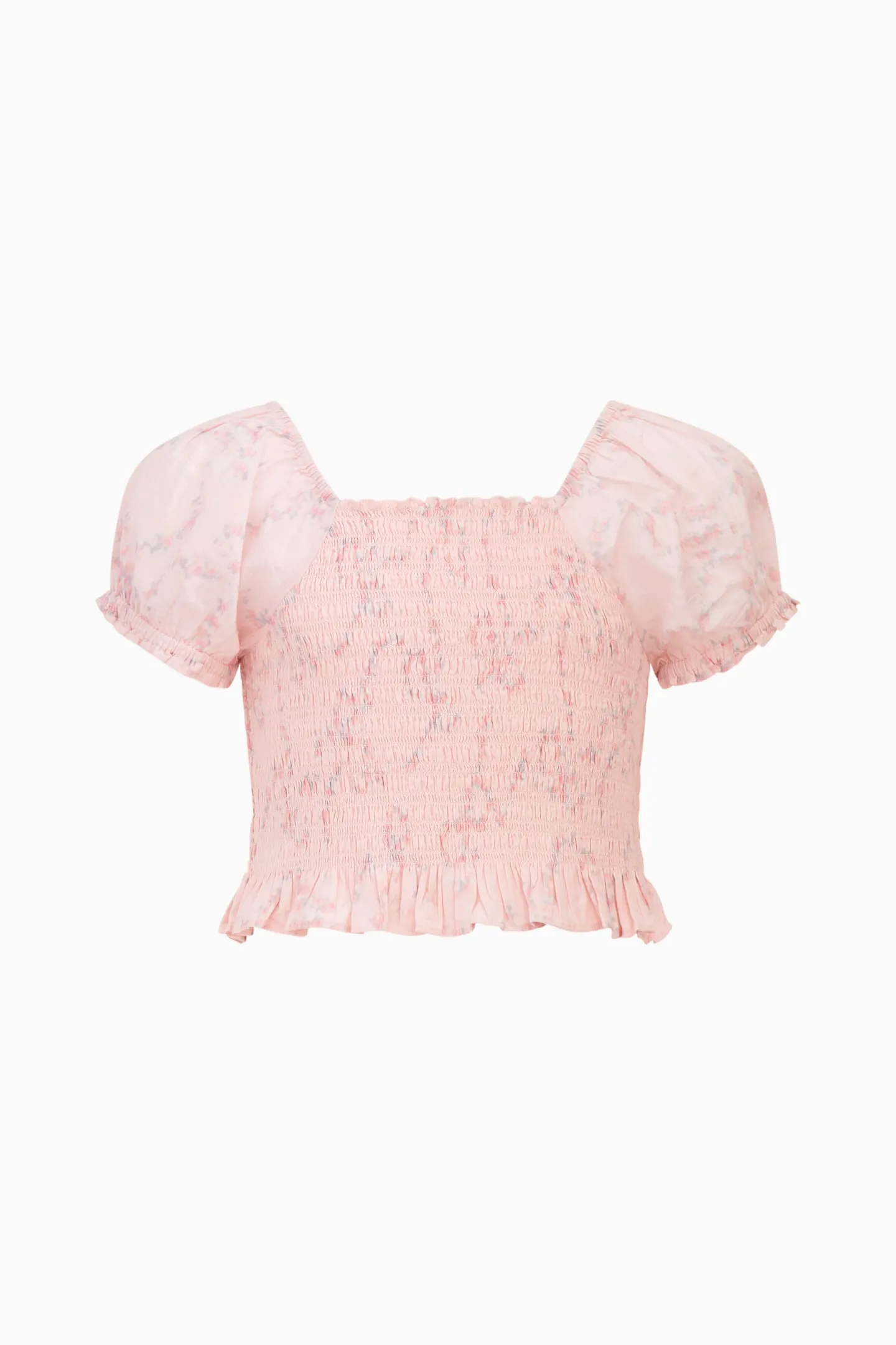 Girls Fabielle Luna Rosa Fleur Top sold by LoveShackFancy product image thumbnail 5