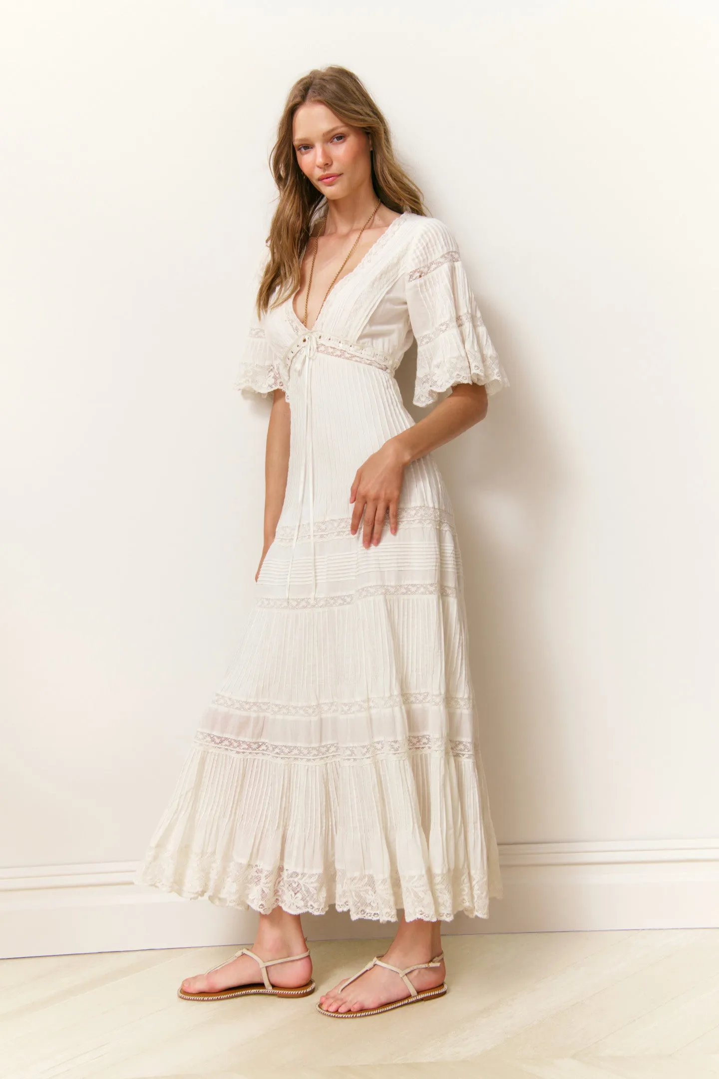 Marlowe Cotton Midi Dress sold by LoveShackFancy product image thumbnail 3