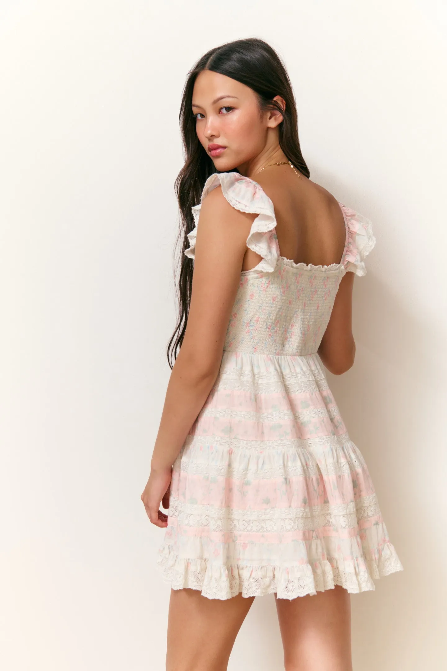 Melitta Mixed Print Mini Dress sold by LoveShackFancy product image thumbnail 5