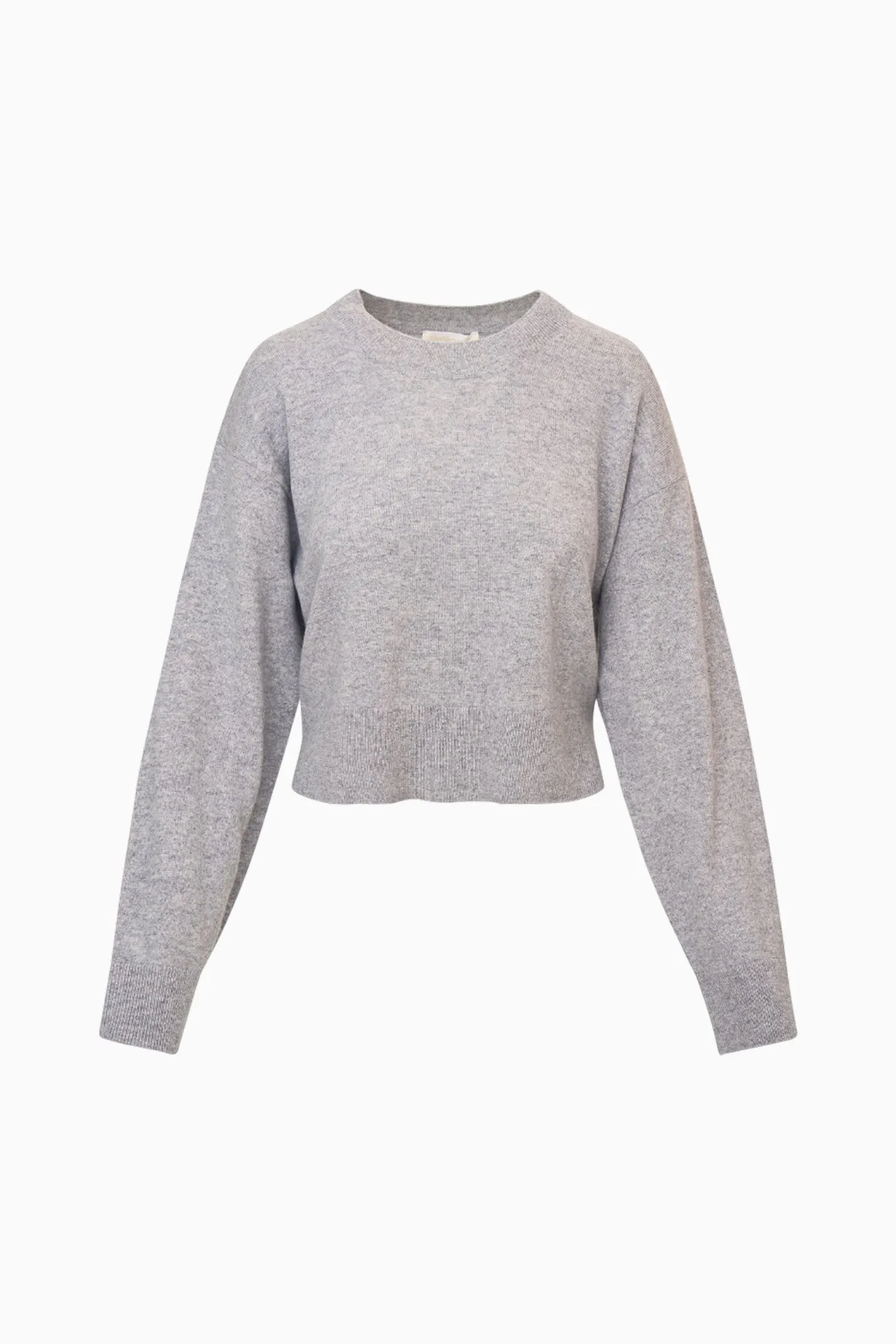 Bellman Soft Cashmere Pullover - GREY MELANGE sold by LoveShackFancy product image thumbnail 5