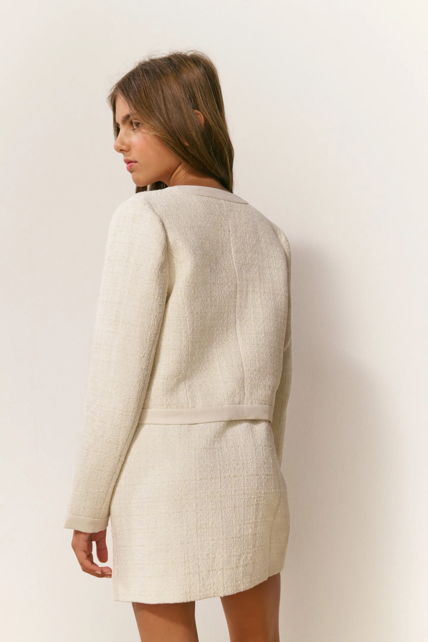 Girls Palomina Tweed Jacket sold by LoveShackFancy product image thumbnail 4