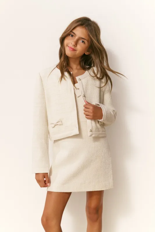 Girls Palomina Tweed Jacket sold by LoveShackFancy