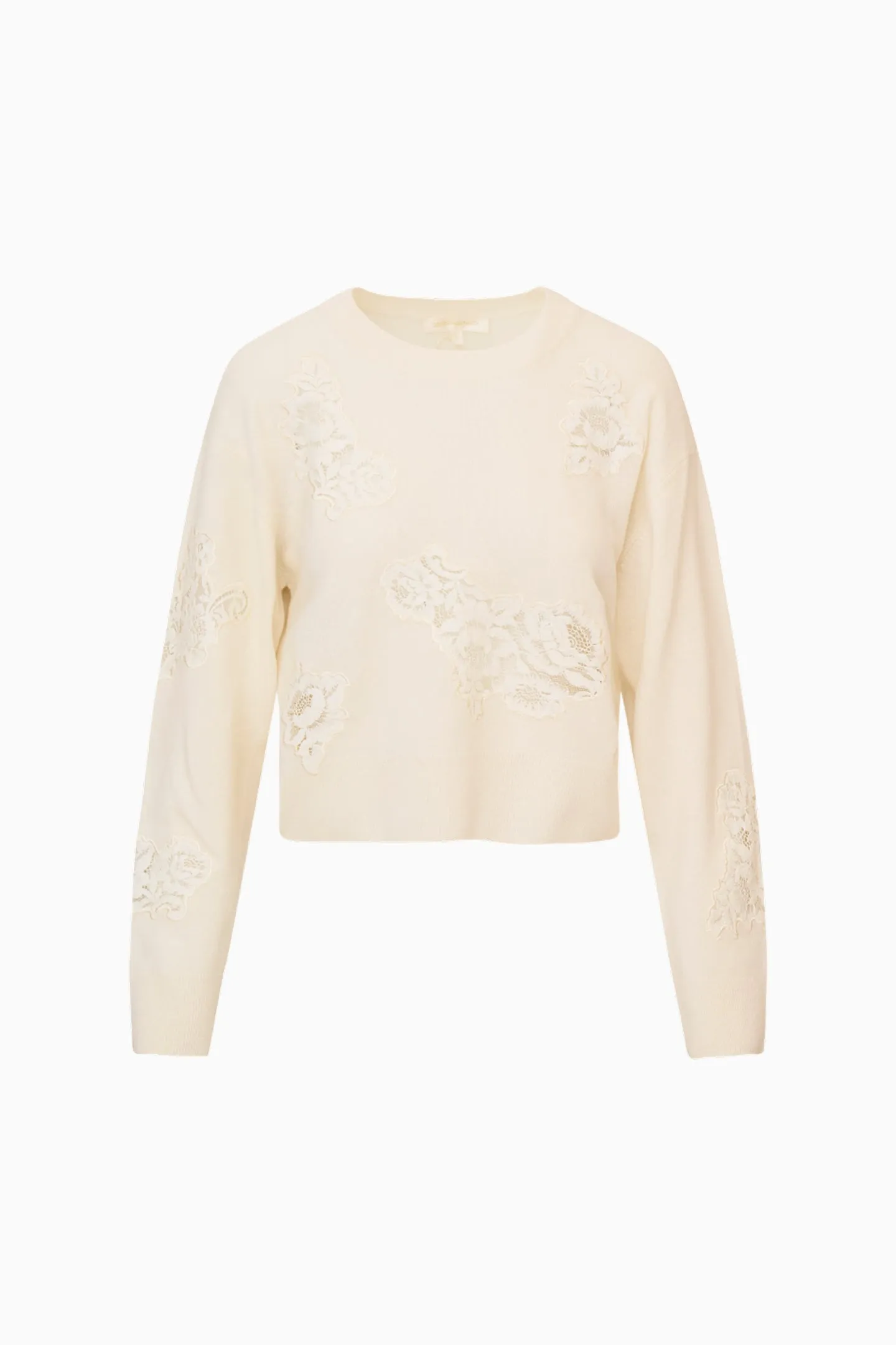 Lazuli Cashmere & Lace Sweater sold by LoveShackFancy product image thumbnail 5