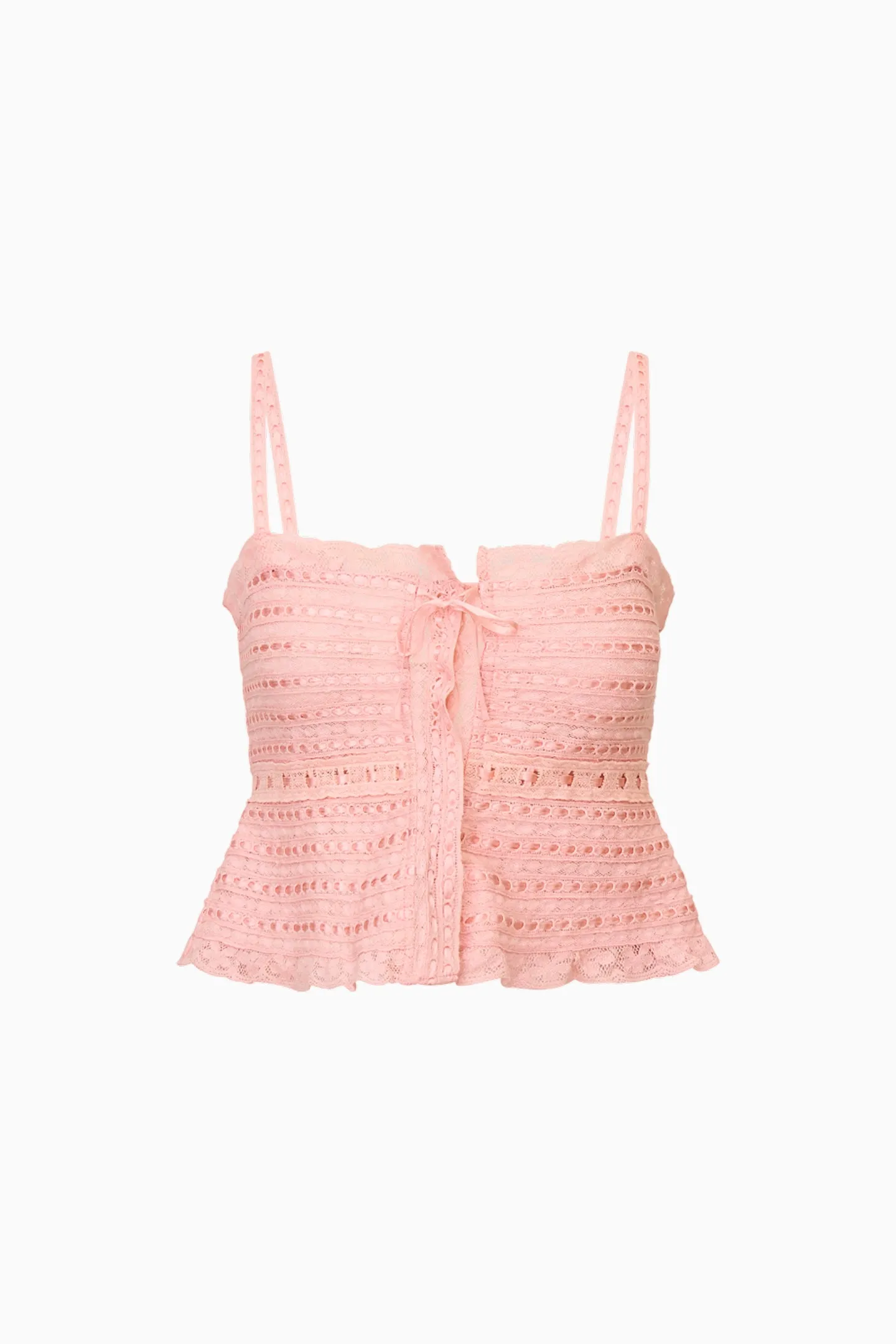 Niraya Woven Cotton Sleeveless Top sold by LoveShackFancy product image thumbnail 4