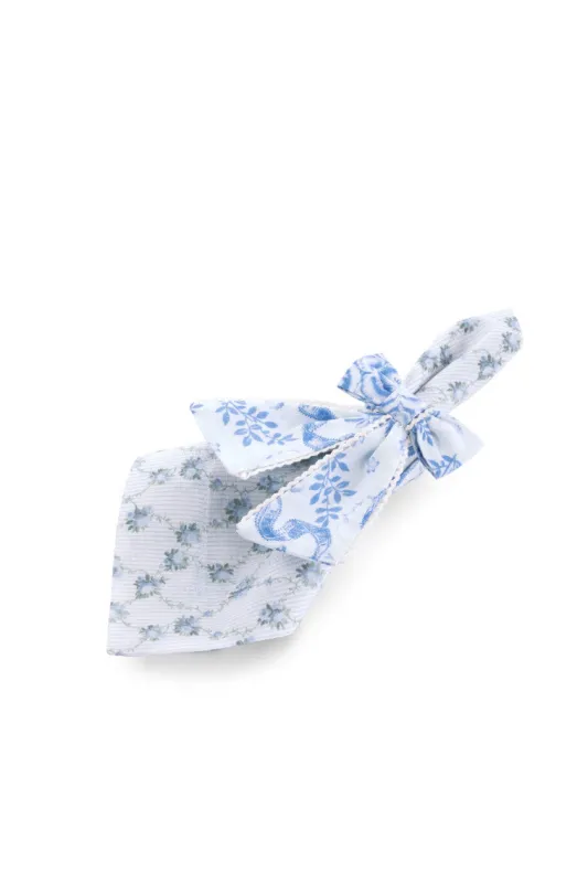 Bow Napkin Rings Set of 4 - BLISSFUL BLUE sold by LoveShackFancy