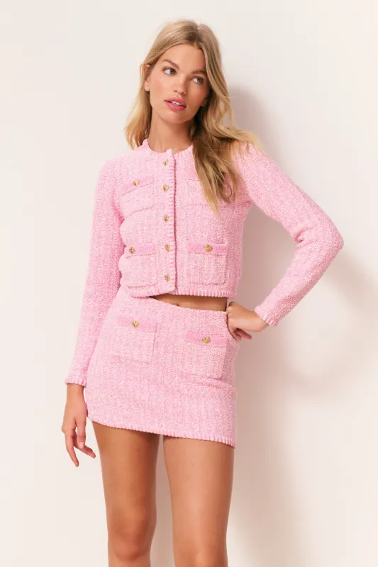 Ellianna Knit Mini Skirt sold by LoveShackFancy