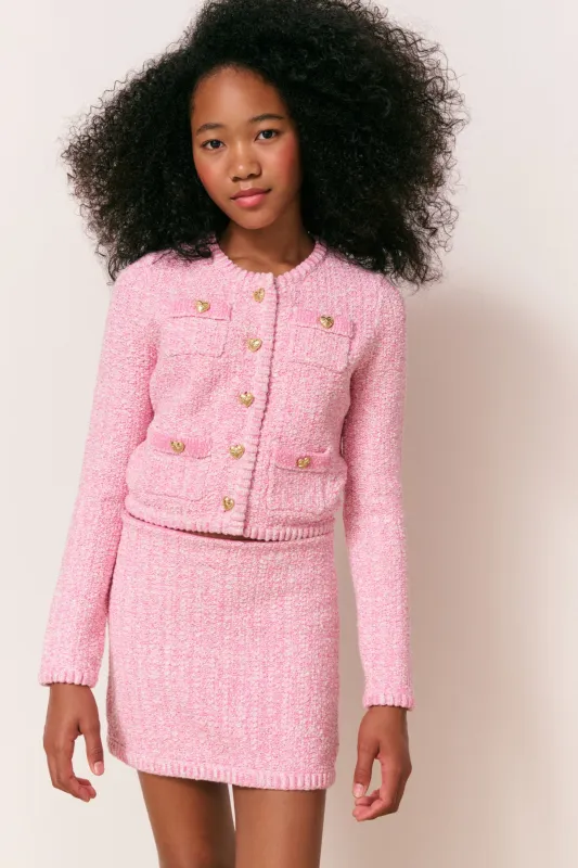 Girls Freydis Cotton Knit Cardigan sold by LoveShackFancy