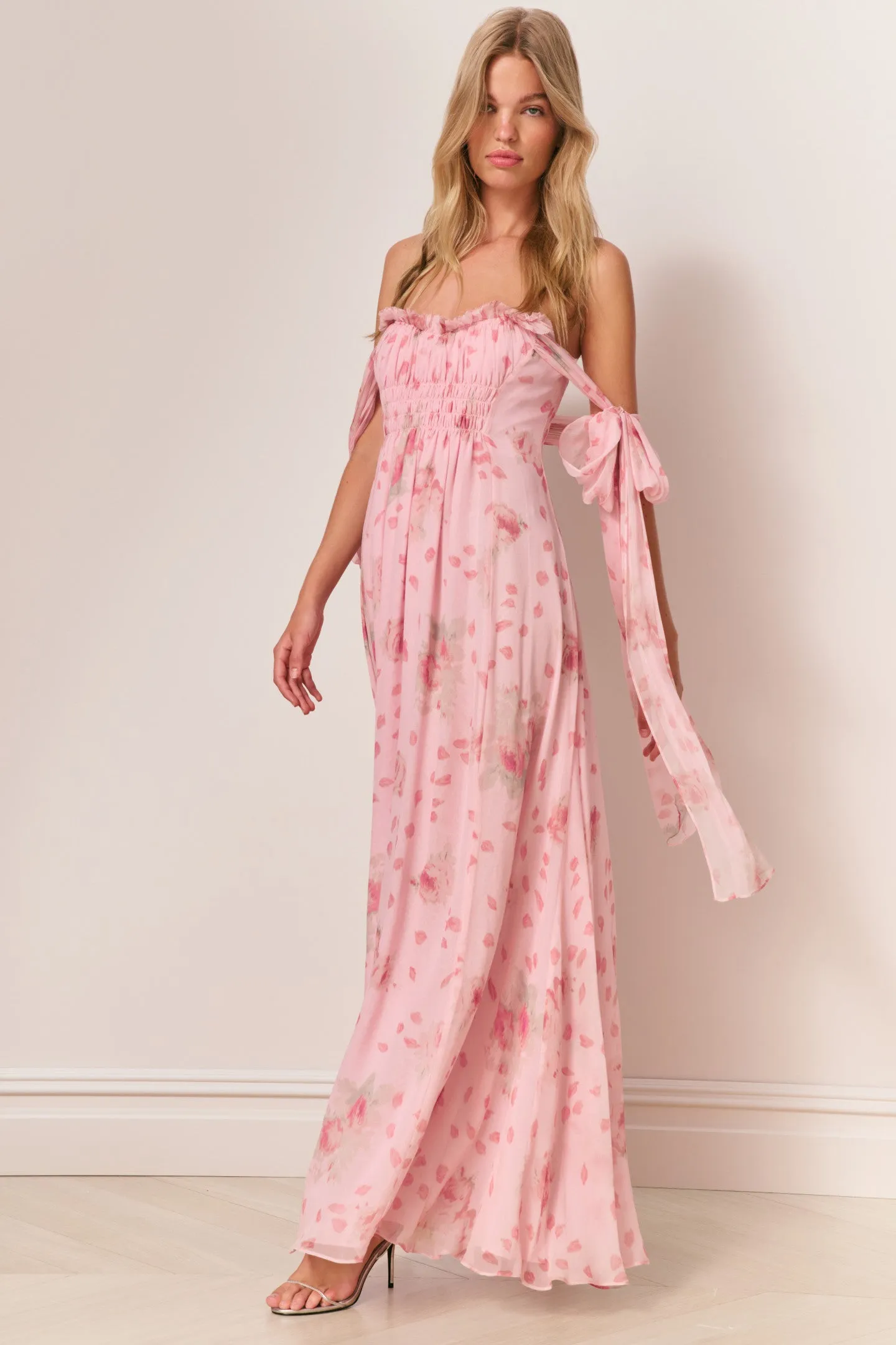 Marlana Floral Silk Chiffon Maxi Dress sold by LoveShackFancy product image thumbnail 2