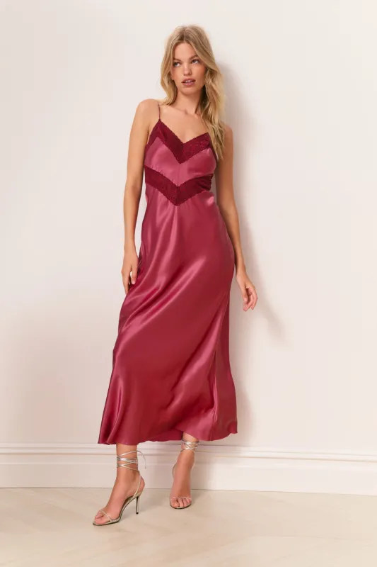 Serita Silk Maxi Dress sold by LoveShackFancy