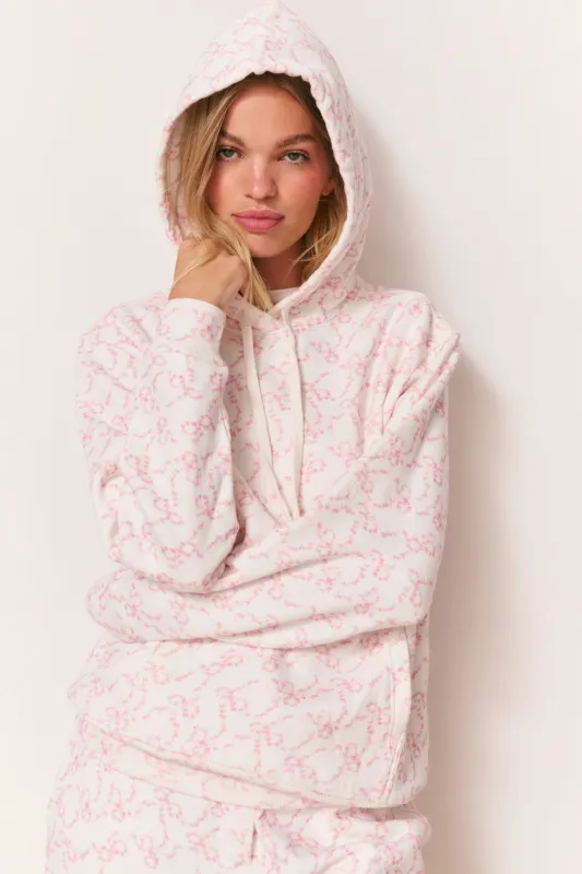 Nacova Floral Cotton Hoodie - PEONY SUGAR sold by LoveShackFancy