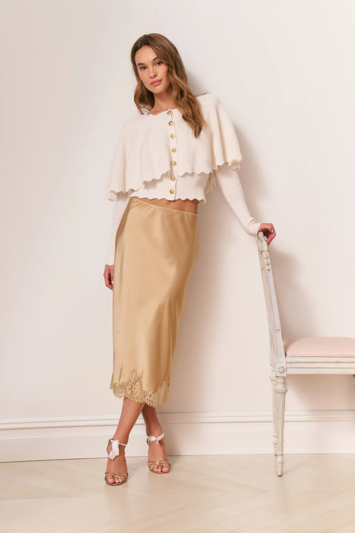 Daelyn Cashmere Cape Cardigan sold by LoveShackFancy product image thumbnail 3