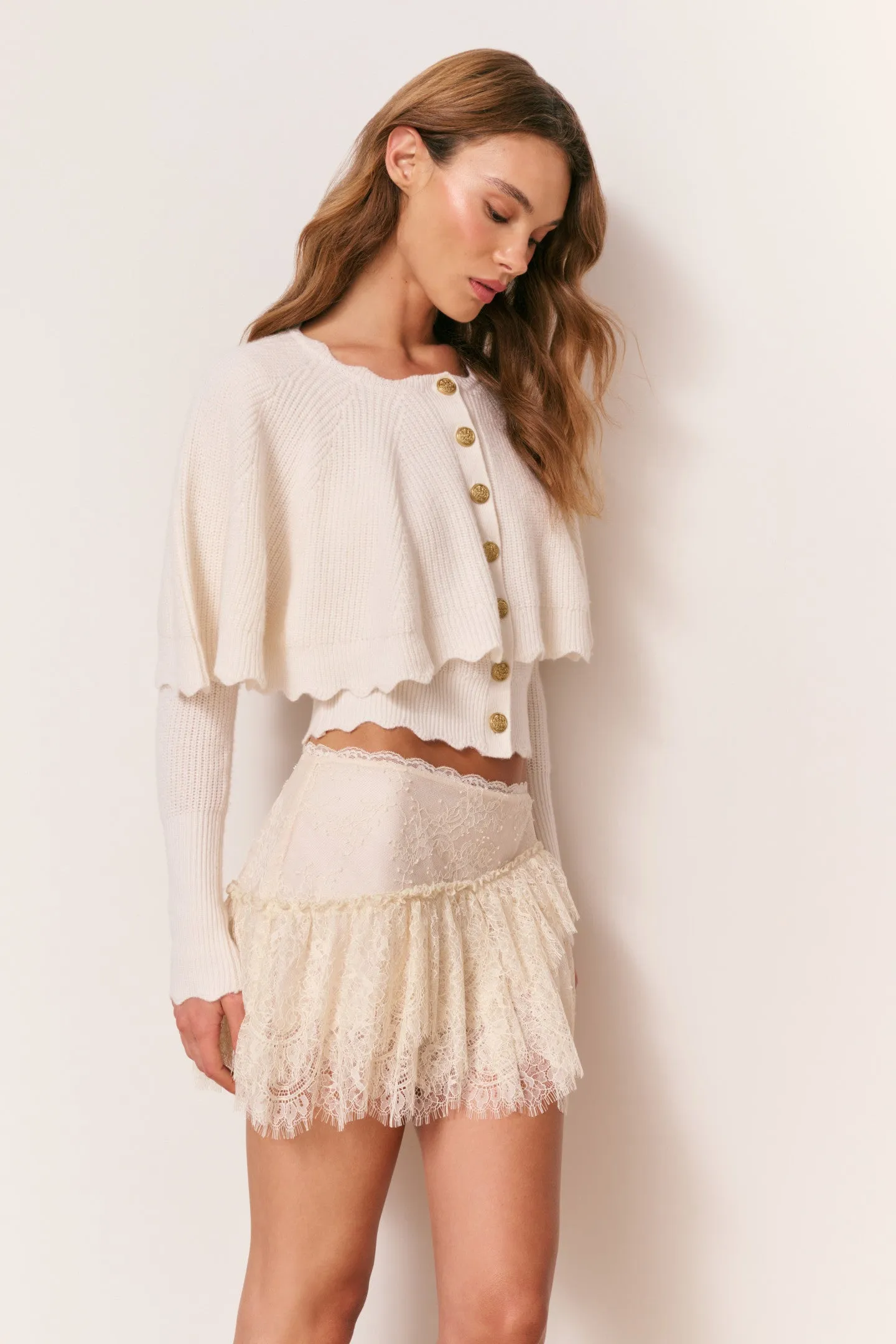 Daelyn Cashmere Cape Cardigan sold by LoveShackFancy product image thumbnail 4