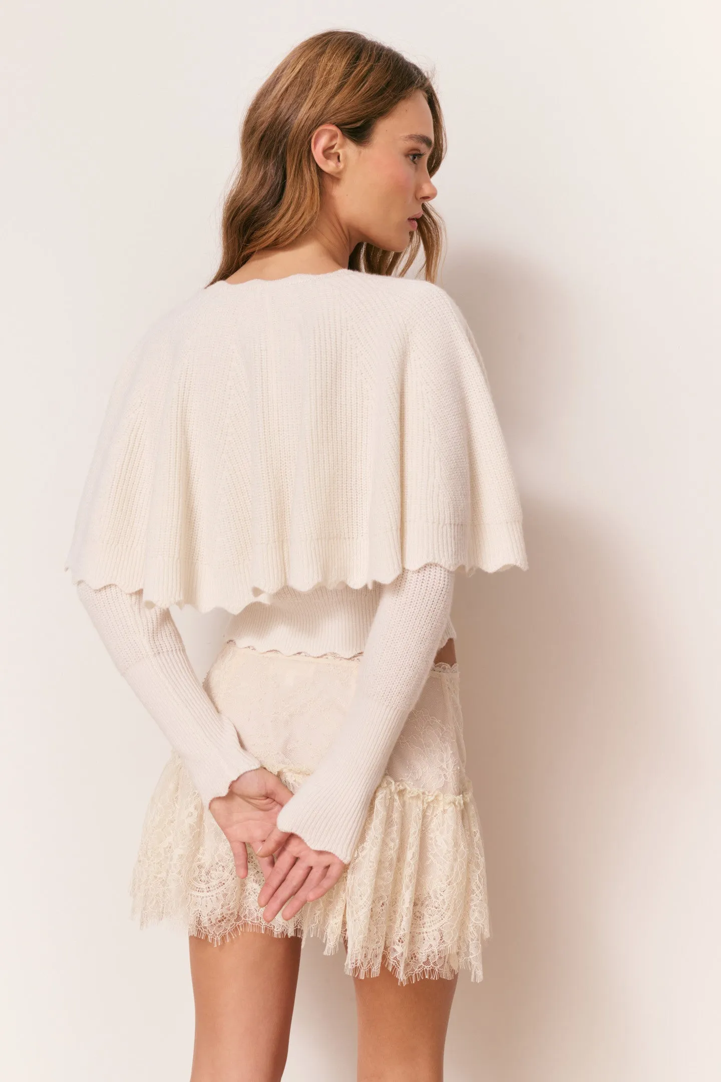 Daelyn Cashmere Cape Cardigan sold by LoveShackFancy product image thumbnail 5