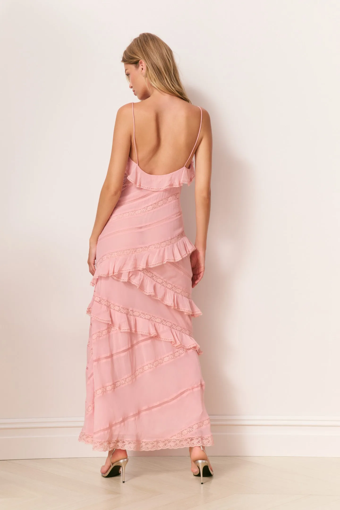 Louie Chiffon Ruffle Maxi Dress sold by LoveShackFancy product image thumbnail 5
