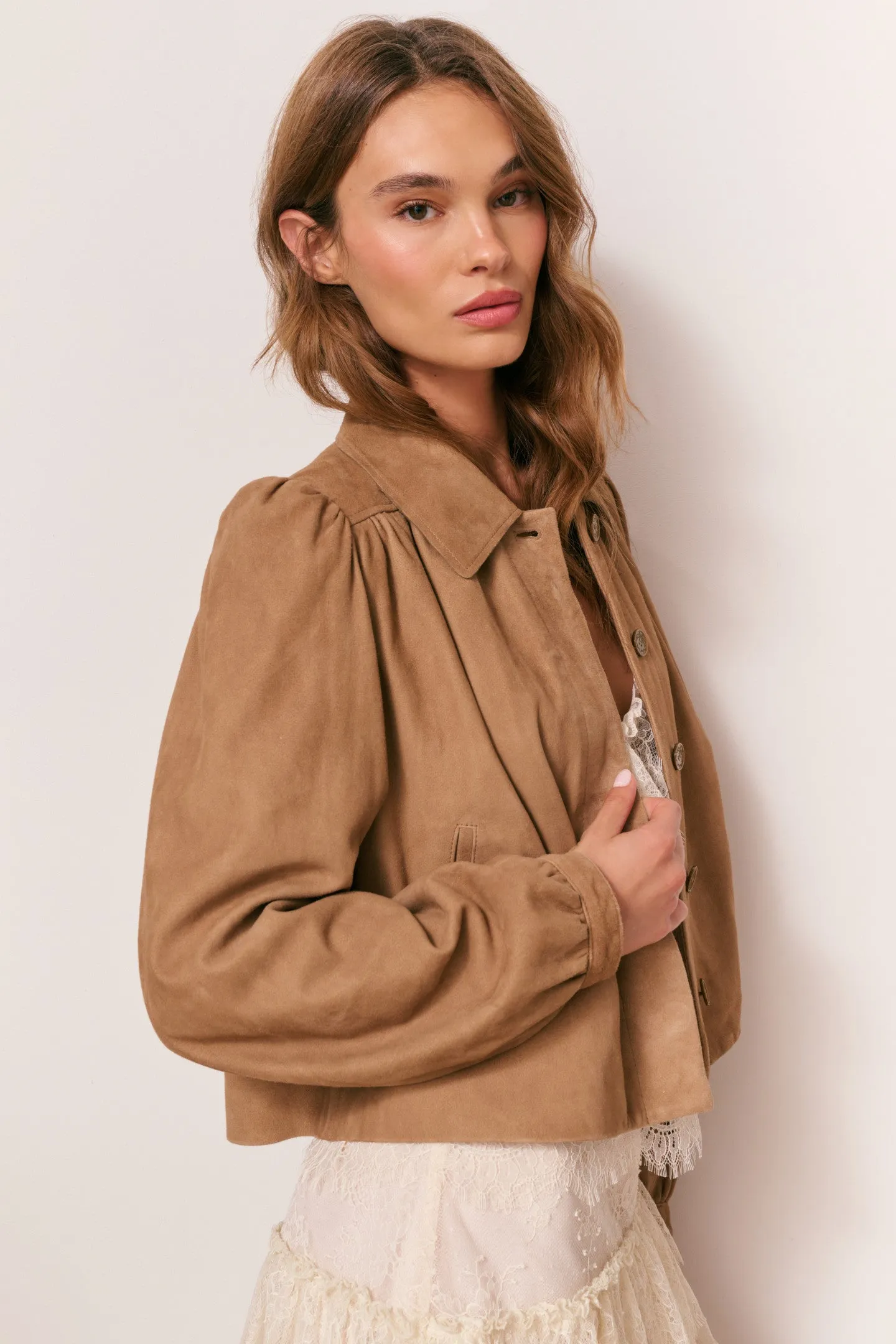 Eris Suede Jacket sold by LoveShackFancy product image thumbnail 2