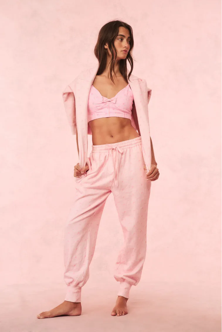 Lolana Floral Cotton Sweatpants - IBIZA SUNSET sold by LoveShackFancy