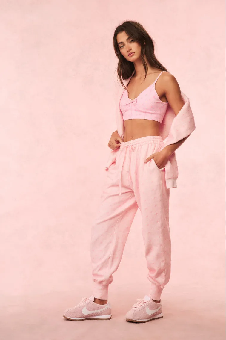 Lolana Floral Cotton Sweatpants - IBIZA SUNSET sold by LoveShackFancy product image thumbnail 5
