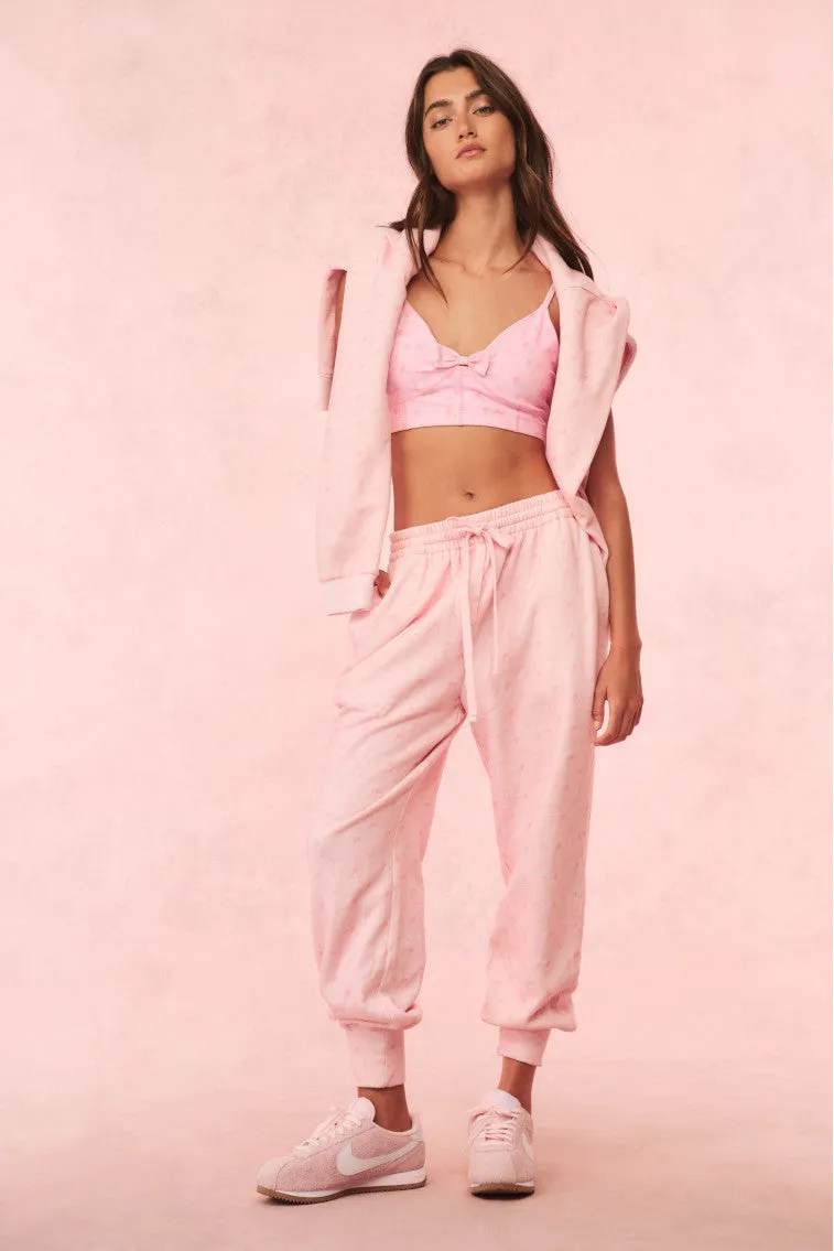 Lolana Floral Cotton Sweatpants - IBIZA SUNSET sold by LoveShackFancy product image thumbnail 3