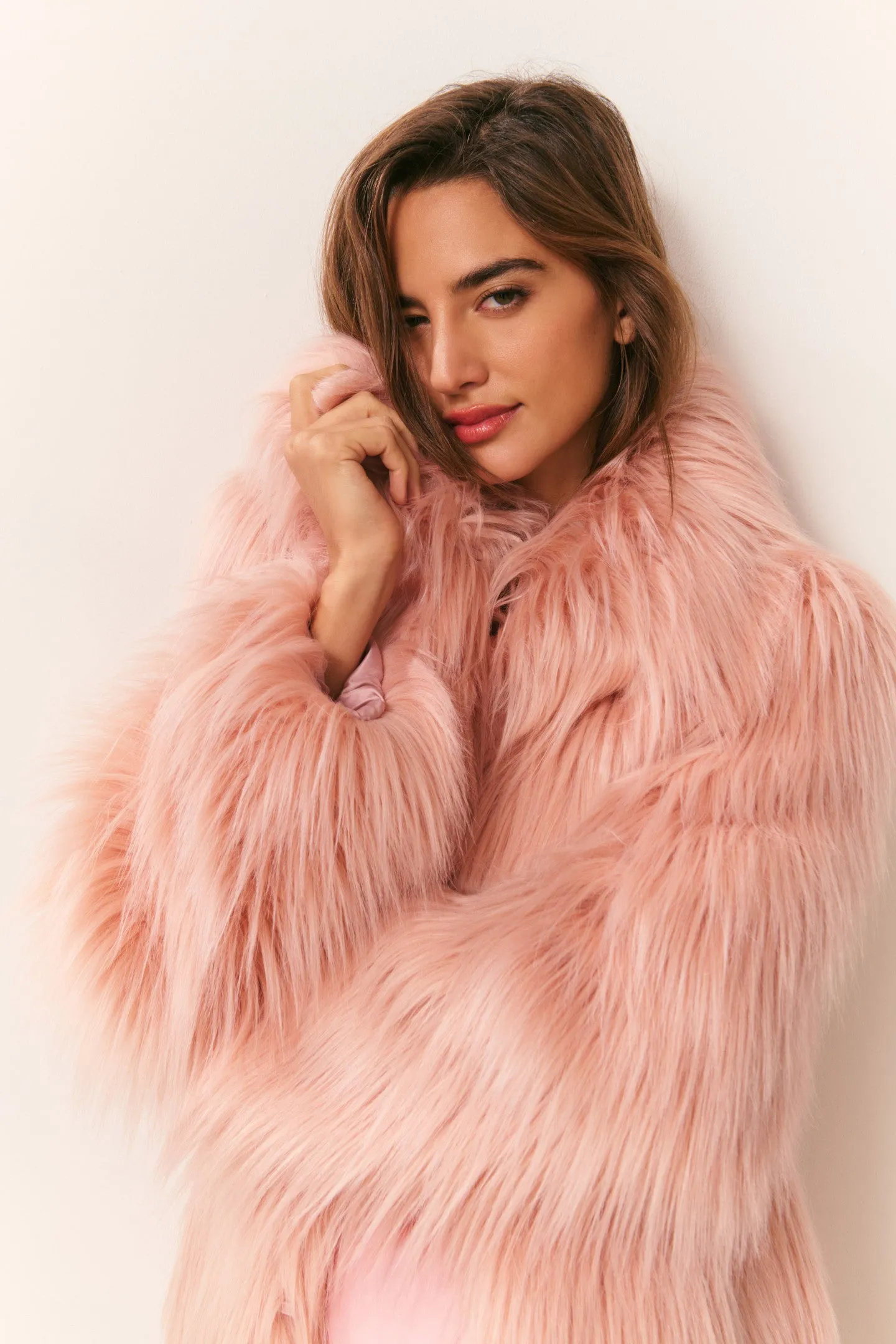 Valia Long Faux Fur Coat sold by LoveShackFancy product image thumbnail 2