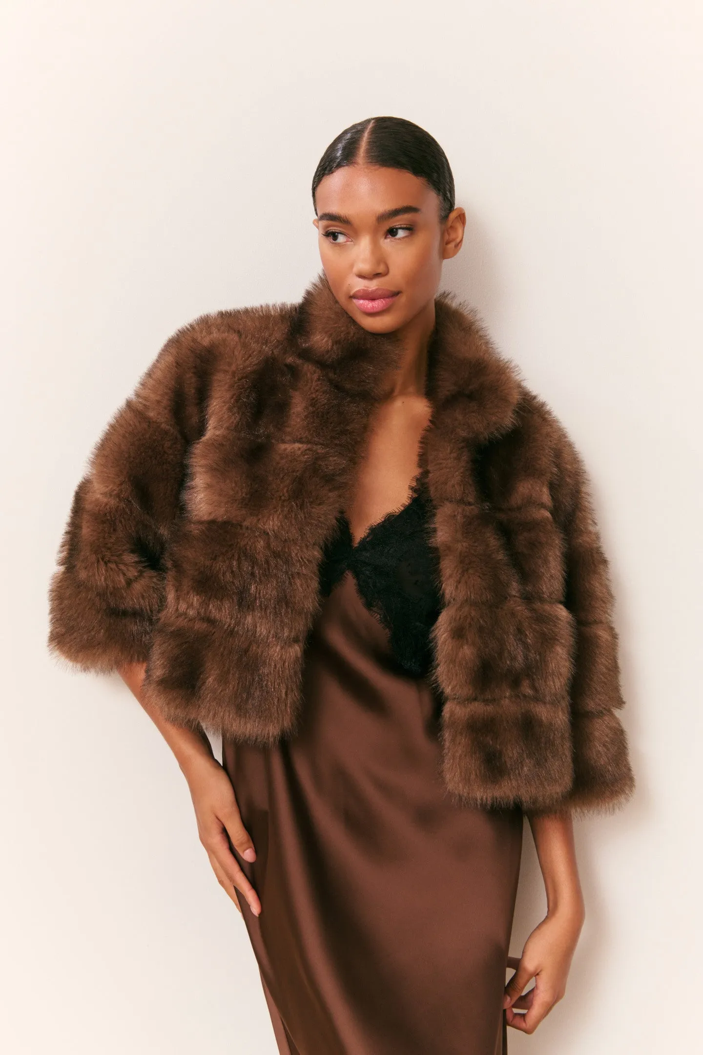 Gelman Faux Fur Jacket sold by LoveShackFancy product image thumbnail 3